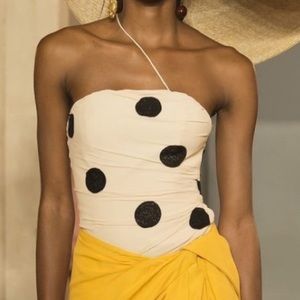 Jacquemus La Bomba Brella Polka Dot Top NWT